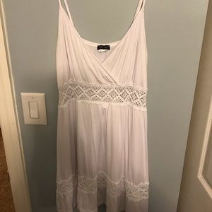 Short, white summer dress